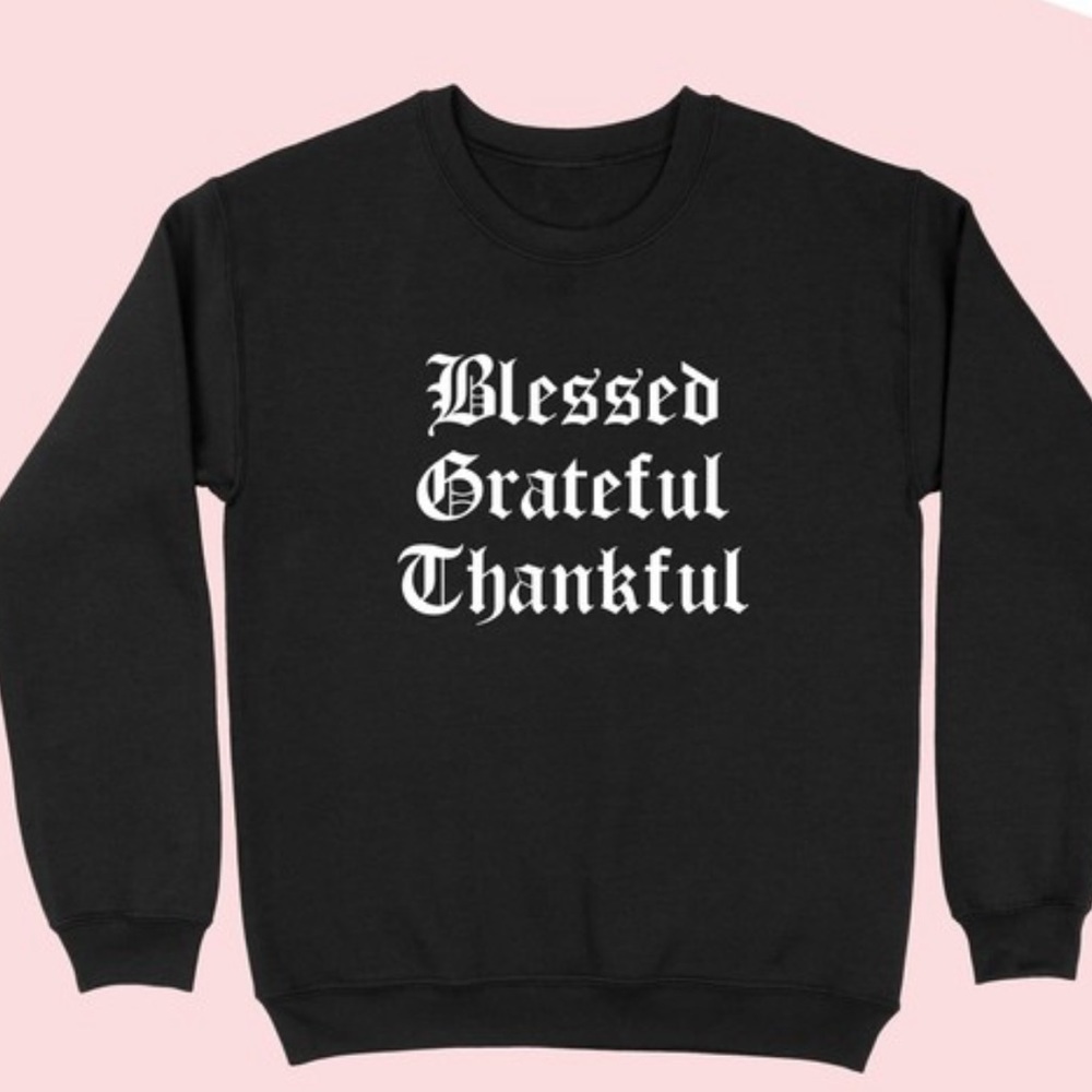 NEW Blessed Graphic Sweatshirt Soft Fall oversized